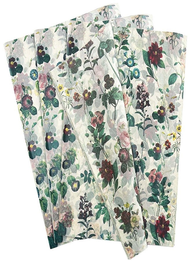 MUNILAIL 100 Sheets Floral Tissue Paper 14 x 20 Inches Vintage Wildflower Tissue Paper for Gift Bags Bulk Wrapping Paper Gift Paper Tissue for Birthday Gift Packing Crafts - Image 1